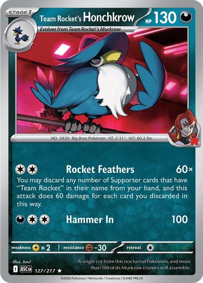 Ascended Heroes #127 - Team Rocket's Honchkrow