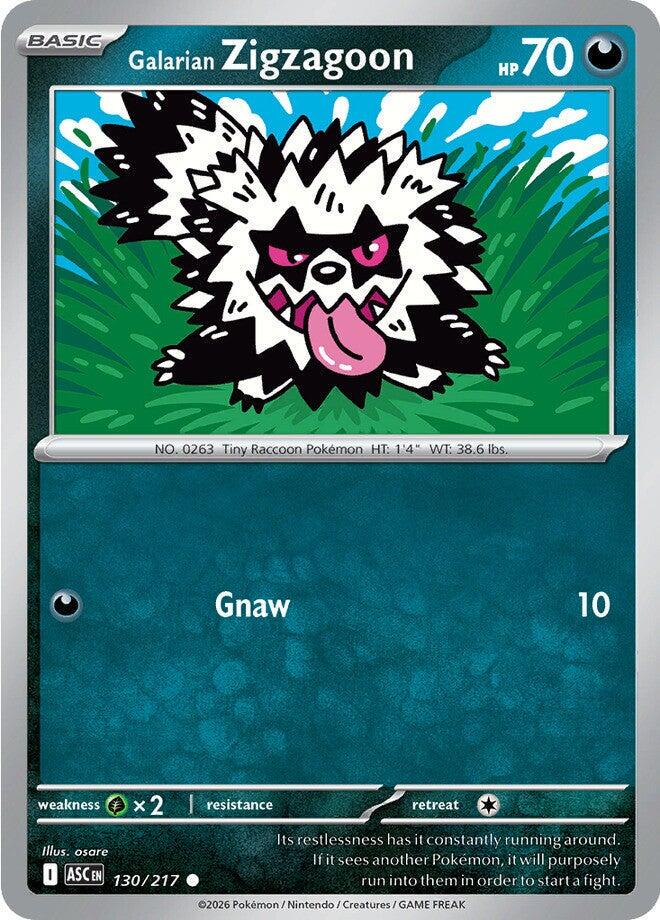 Ascended Heroes #130 - Galarian Zigzagoon
