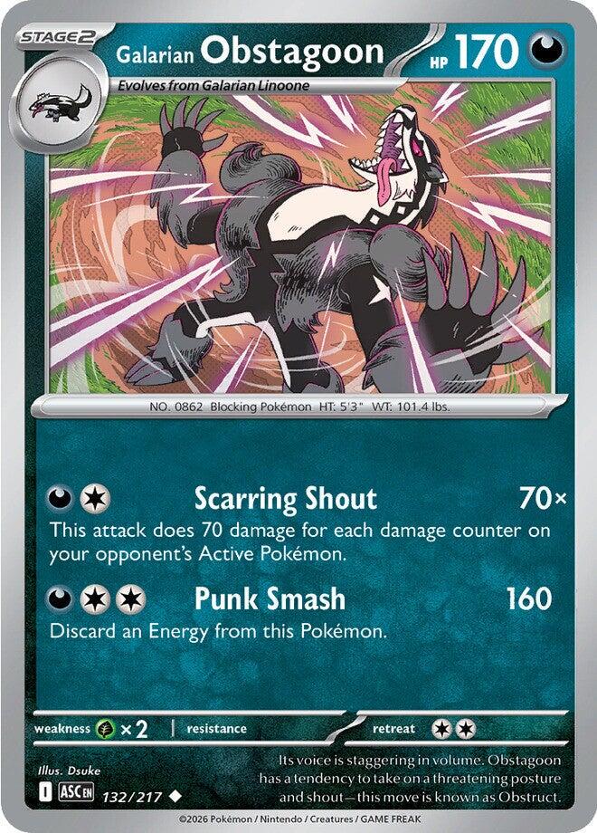 Ascended Heroes #132 - Galarian Obstagoon