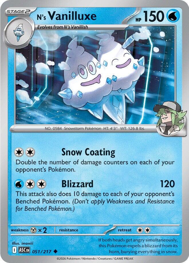 Ascended Heroes #51 - N's Vanilluxe