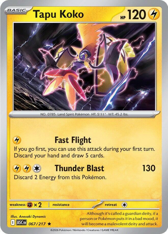 Ascended Heroes #67 - Tapu Koko