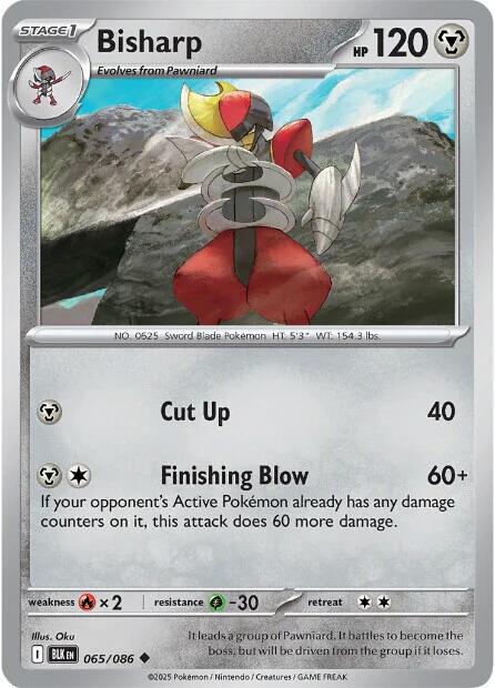 Black Bolt #65 - Bisharp (Reverse Holo)