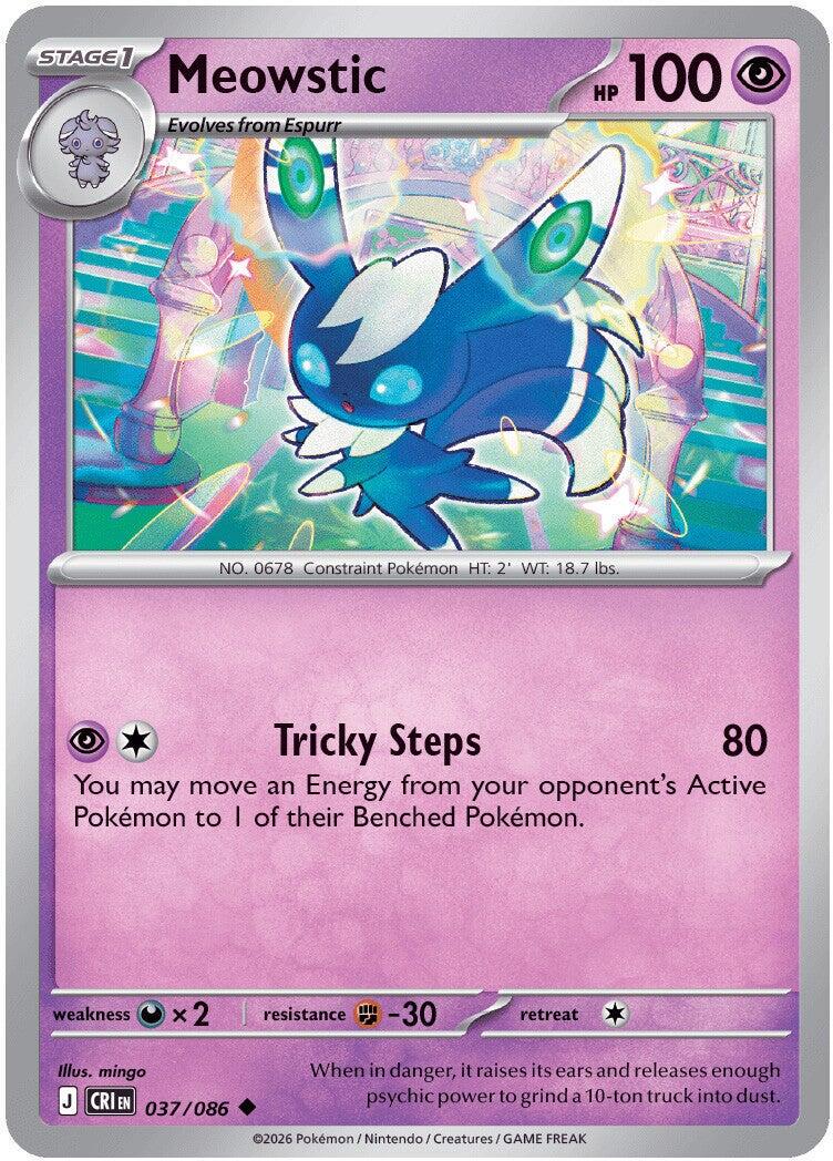 Chaos Rising #37 - Meowstic (Reverse Holo)