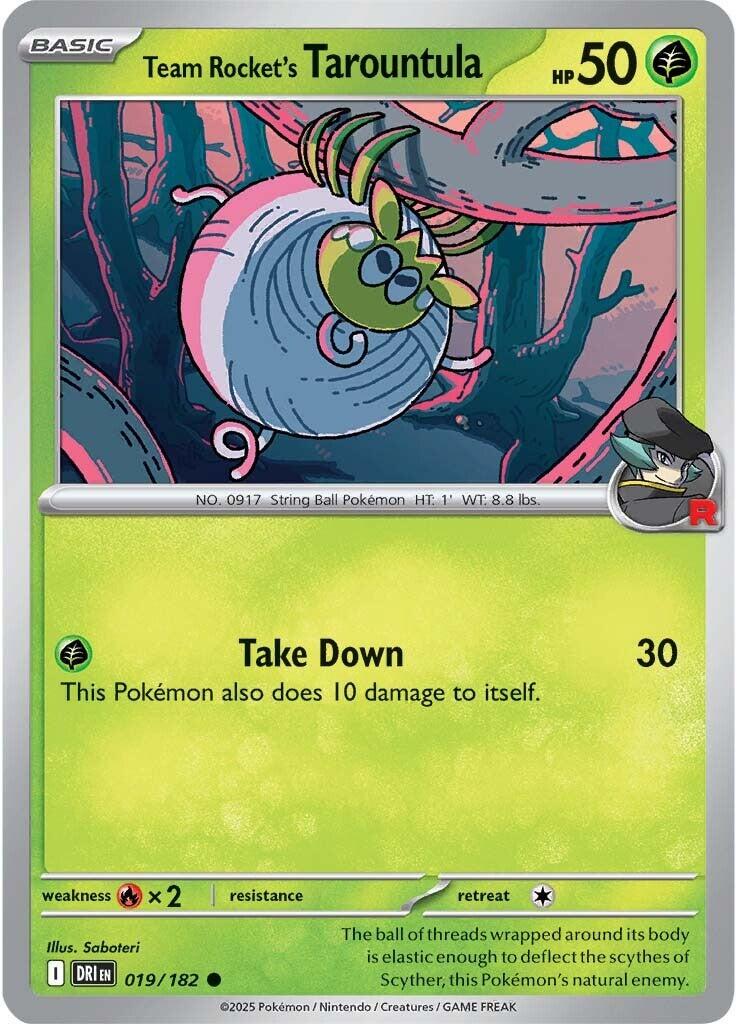 Destined Rivals #19 - Team Rocket's Tarountula (Reverse Holo)