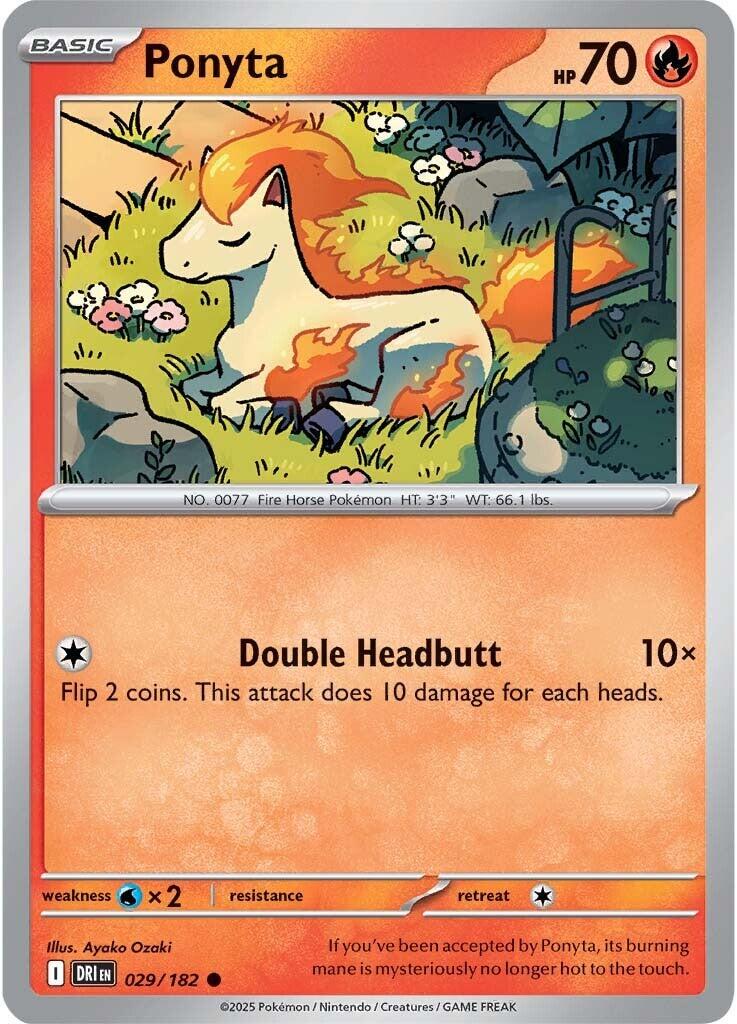 Destined Rivals #29 - Ponyta (Reverse Holo)