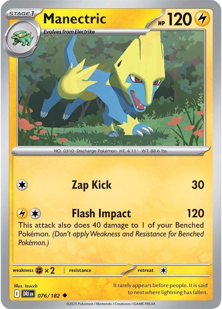 Destined Rivals #76 - Manectric (Reverse Holo)