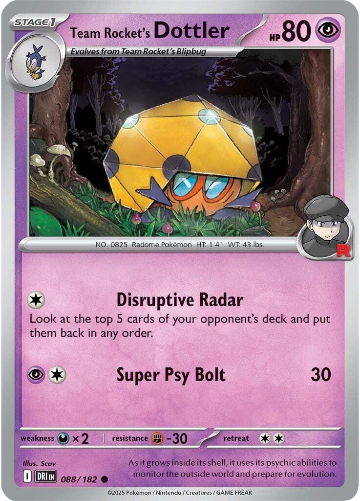 Destined Rivals #88 - Team Rocket's Dottler (Reverse Holo)