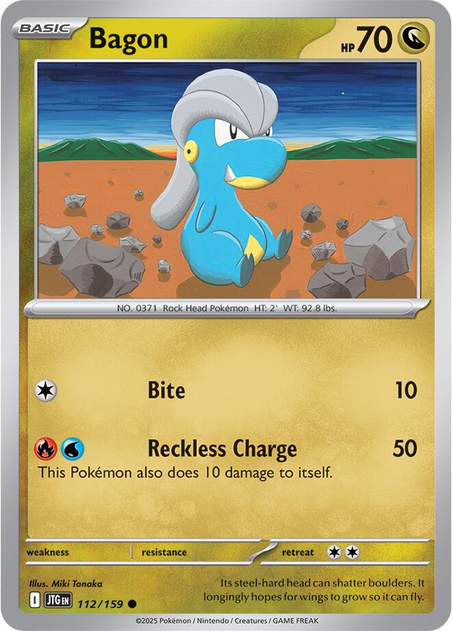 Journey Together #112 - Bagon (Reverse Holo)