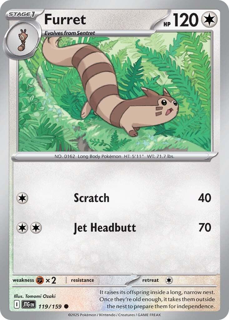 Journey Together #119 - Furret (Reverse Holo)