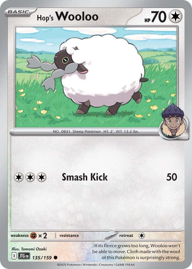 Journey Together #135 - Hop's Wooloo (Reverse Holo)