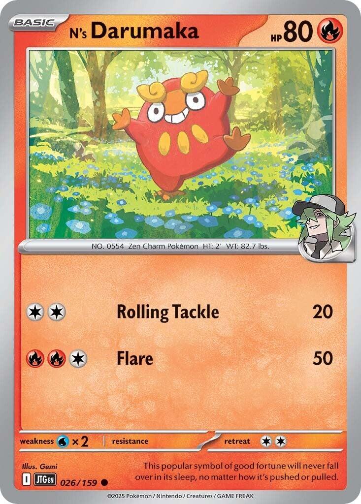 Journey Together #26 - N's Darumaka (Reverse Holo)
