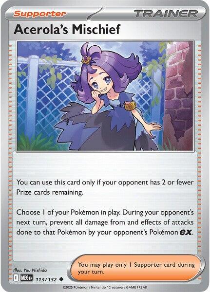 Mega Evolution #113 - Acerola's Mischief (Reverse Holo)