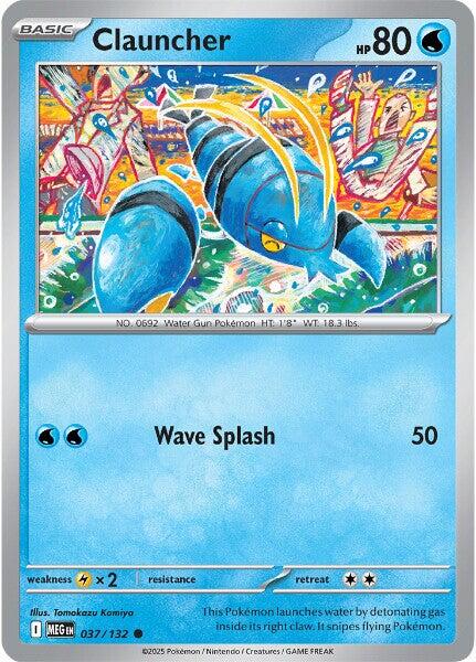 Mega Evolution #37 - Clauncher (Reverse Holo)