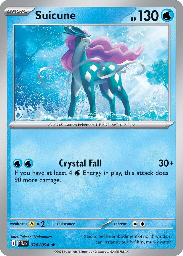 Phantasmal Flames #26 - Suicune (Reverse Holo)