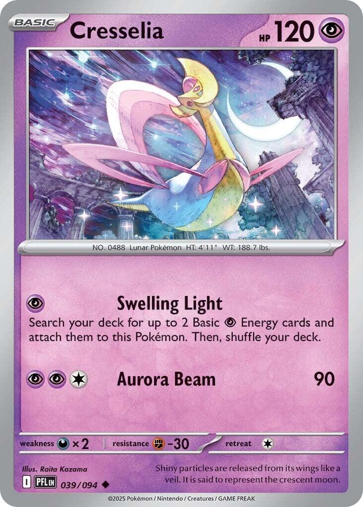 Phantasmal Flames #39 - Cresselia (Reverse Holo)