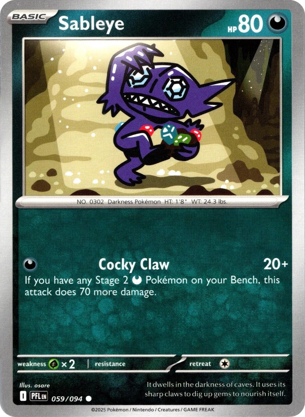 Phantasmal Flames #59 - Sableye