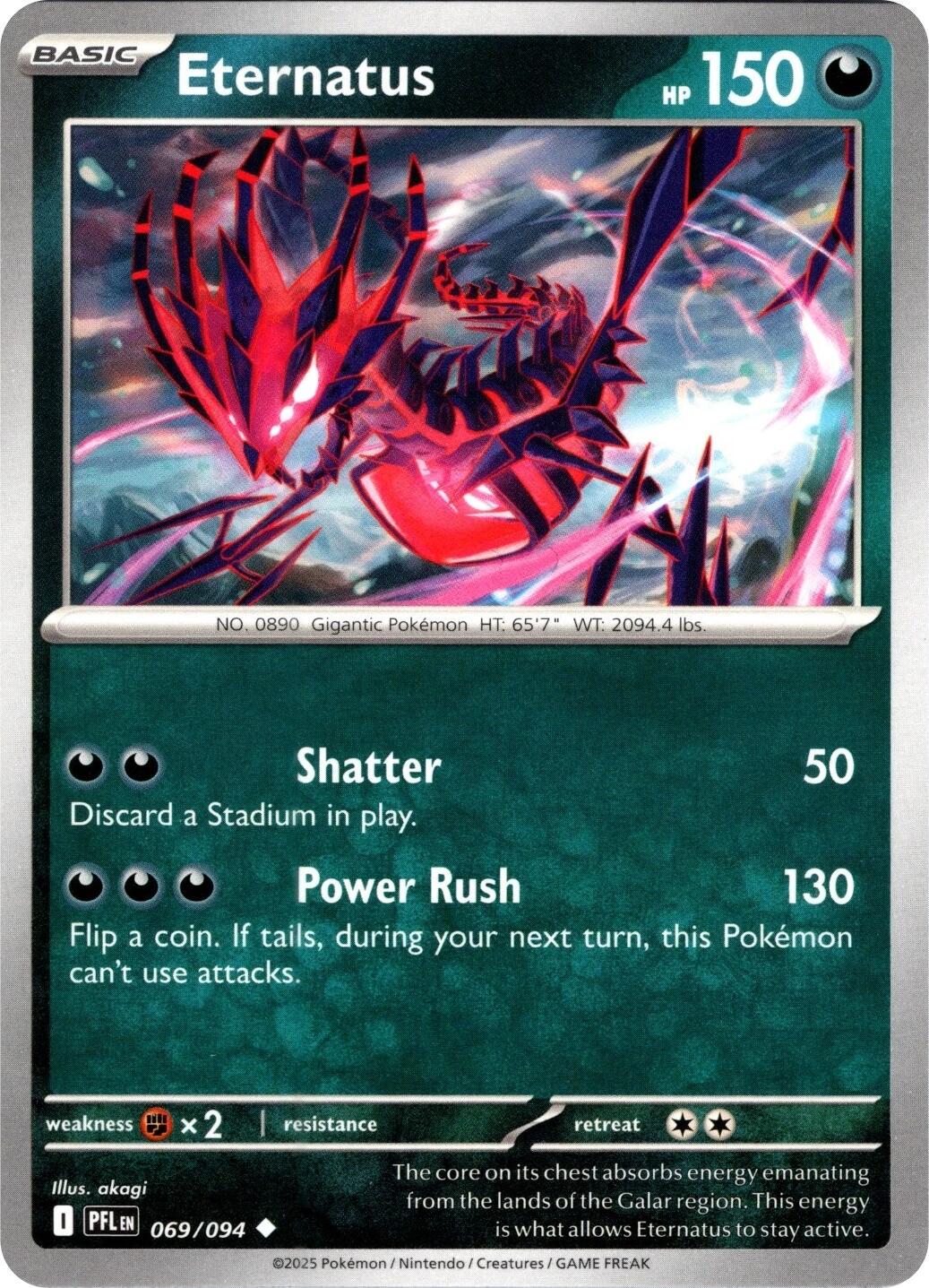 Phantasmal Flames #69 - Eternatus (Reverse Holo)