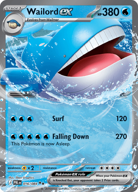 Pitch Black #16 - Wailord EX