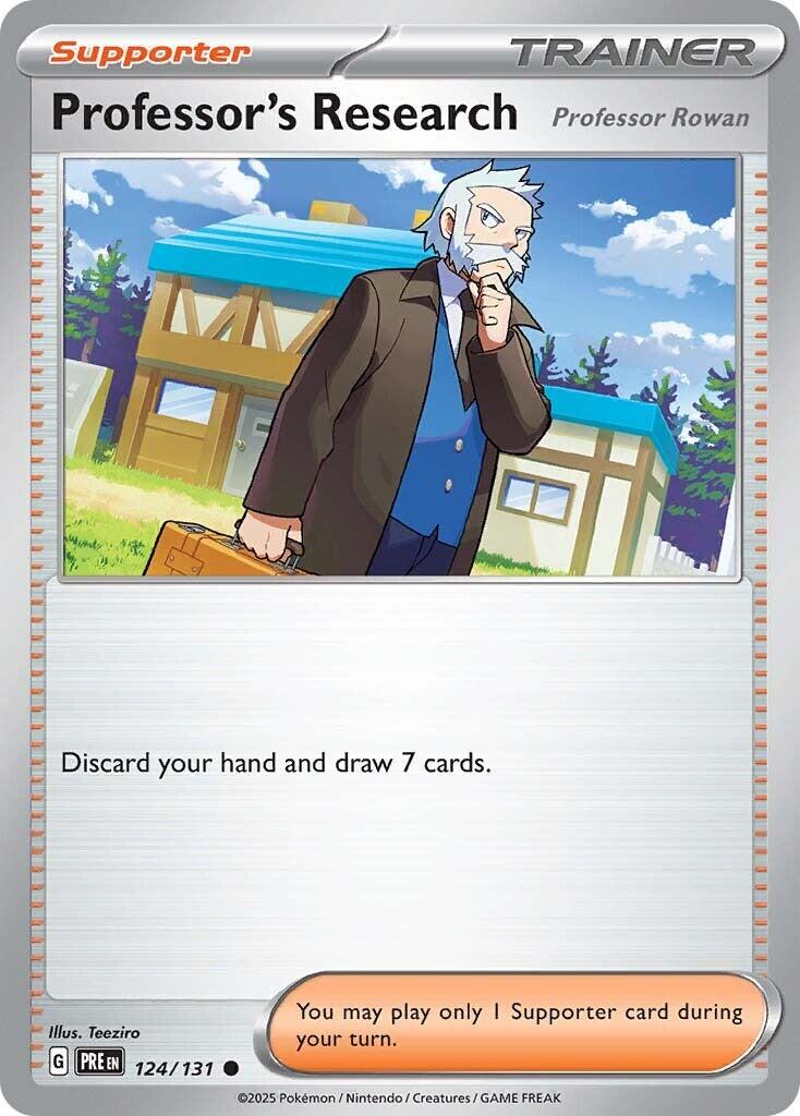 Prismatic Evolutions #124 - Professor's Research Professor Rowan