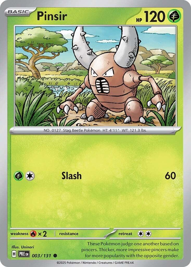 Prismatic Evolutions #3 - Pinsir (Reverse Holo)