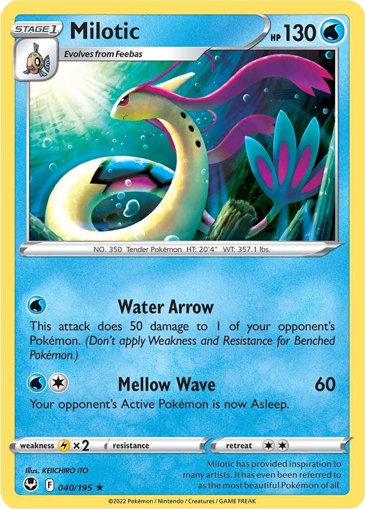 Silver Tempest #40 - Milotic (Reverse Holo)