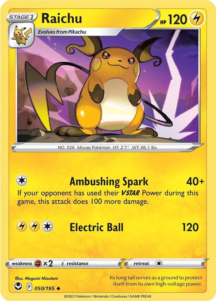 Silver Tempest #50 - Raichu