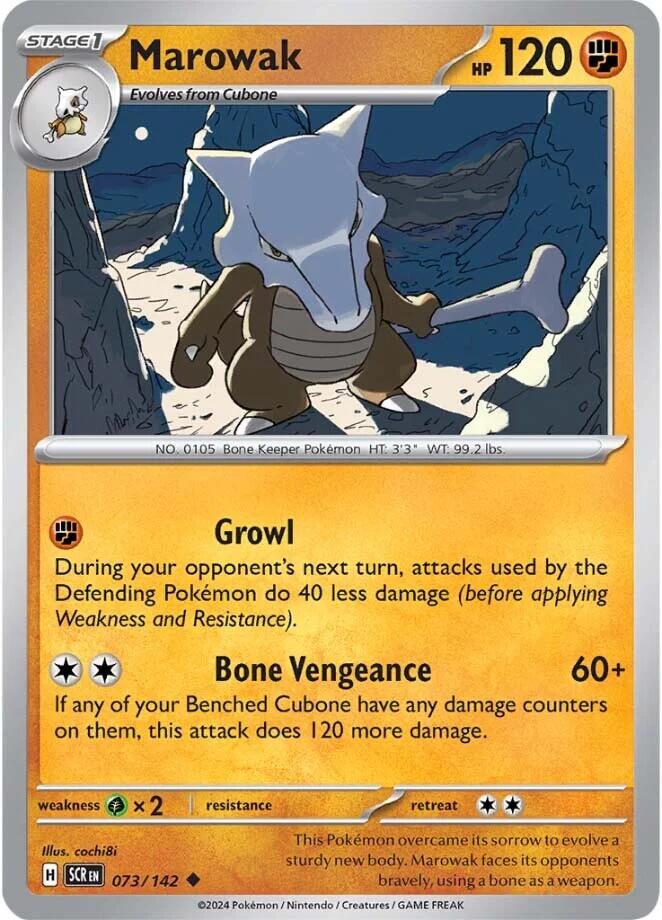 Stellar Crown #73 - Marowak (Reverse Holo)
