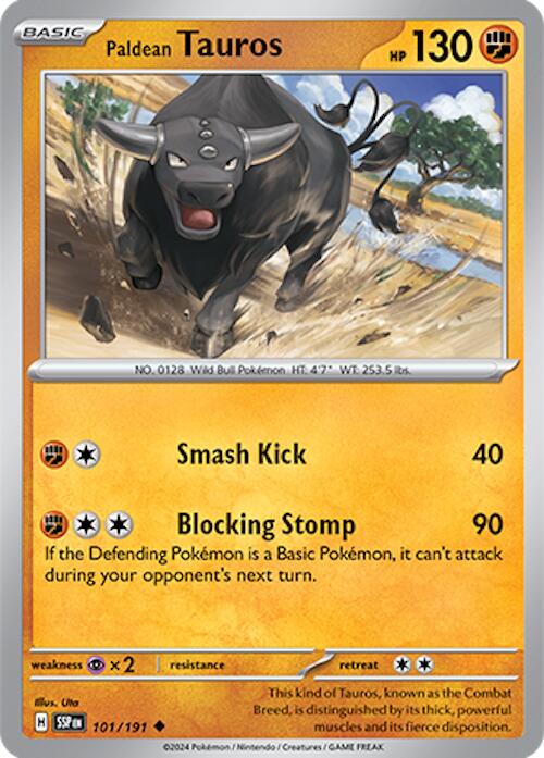 Surging Sparks #101 - Paldean Tauros (Reverse Holo)