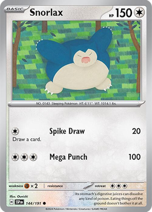 Surging Sparks #144 - Snorlax