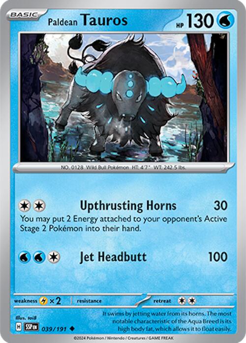 Surging Sparks #39 - Paldean Tauros (Reverse Holo)