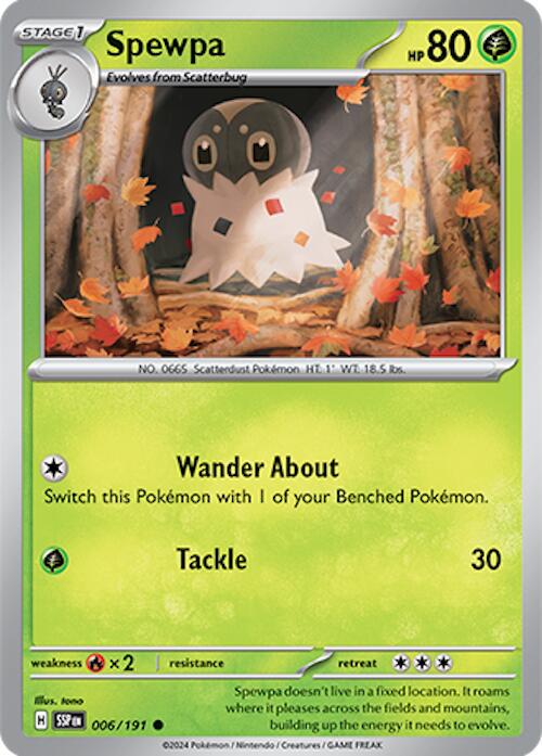 Surging Sparks #6 - Spewpa (Reverse Holo)