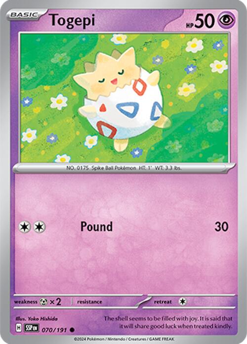 Surging Sparks #70 - Togepi (Reverse Holo)