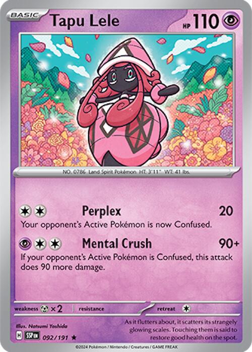 Surging Sparks #92 - Tapu Lele (Reverse Holo)