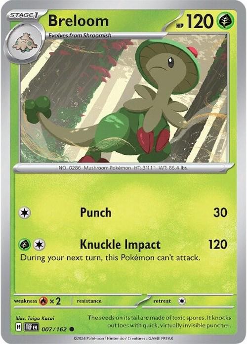 Temporal Forces #7 - Breloom (Reverse Holo)