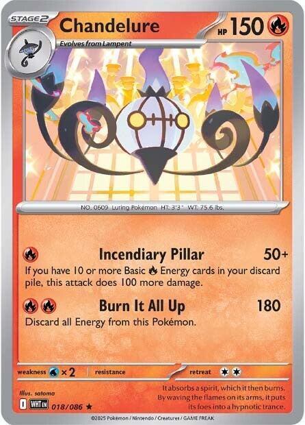 White Flare #18 - Chandelure (Reverse Holo)
