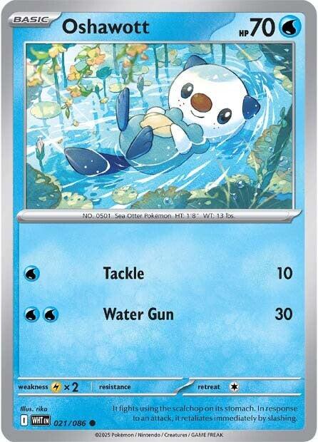 White Flare #21 - Oshawott (Reverse Holo)
