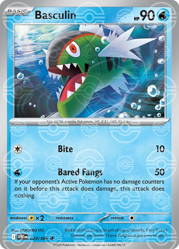 White Flare #24 - Basculin (Poké Ball Reverse)
