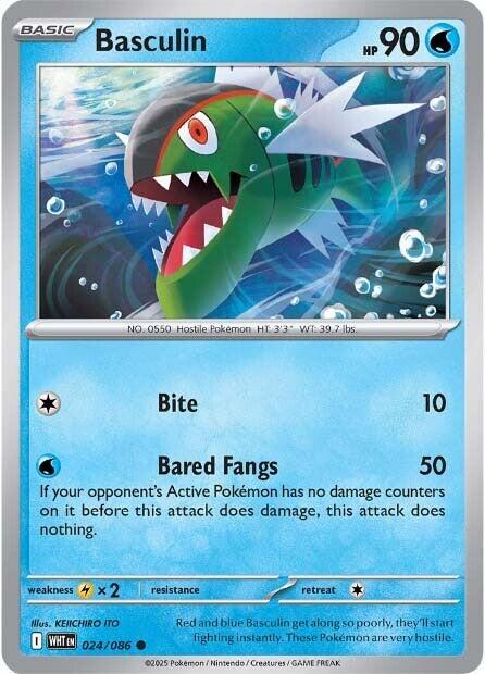 White Flare #24 - Basculin (Reverse Holo)