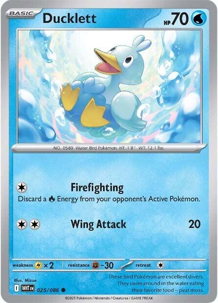 White Flare #25 - Ducklett (Reverse Holo)