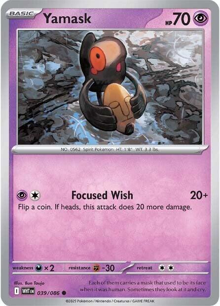 White Flare #39 - Yamask (Reverse Holo)
