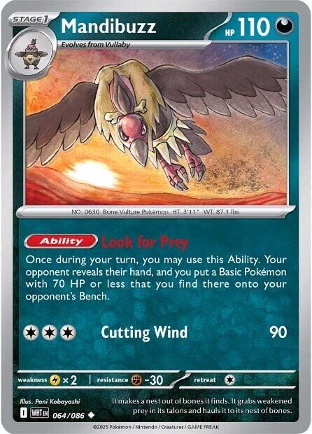 White Flare #64 - Mandibuzz (Reverse Holo)