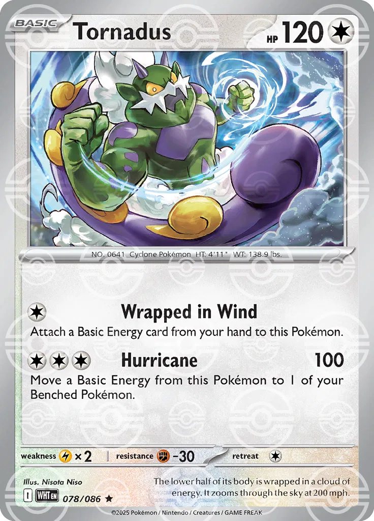 White Flare #78 - Tornadus (Poké Ball Reverse)