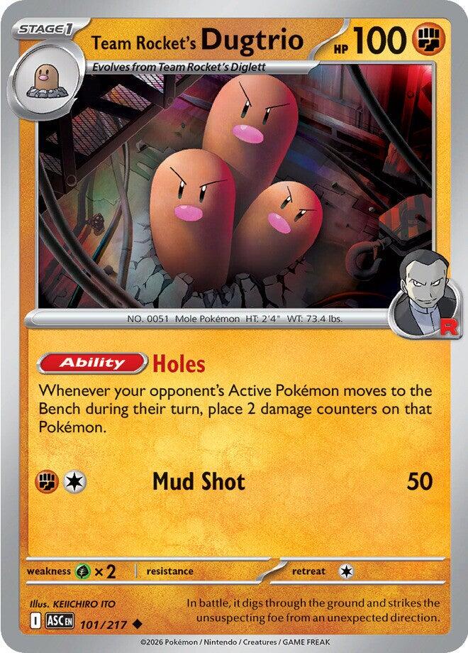 Ascended Heroes #101 - Team Rocket's Dugtrio
