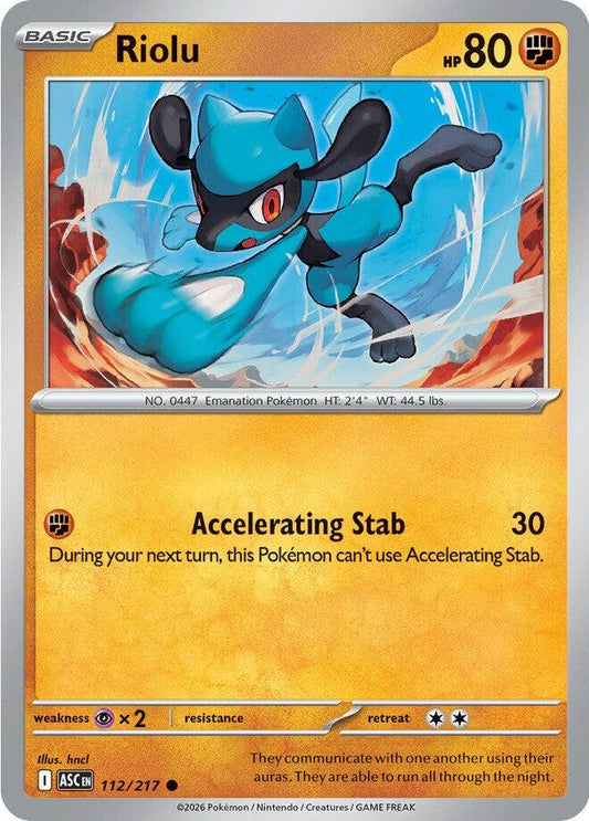 Ascended Heroes #112 - Riolu