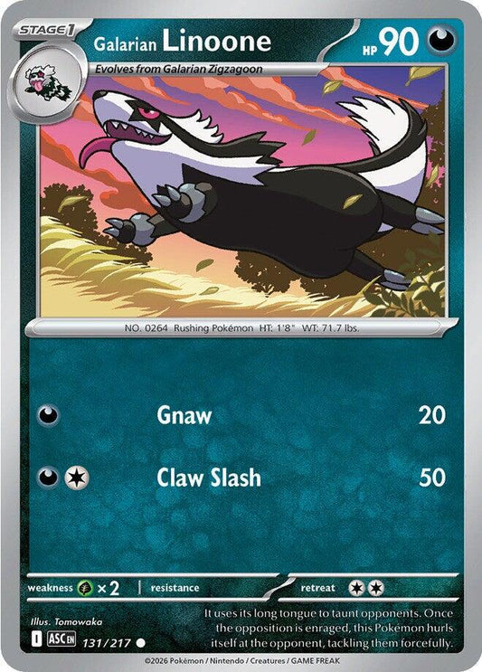 Ascended Heroes #131 - Galarian Linoone