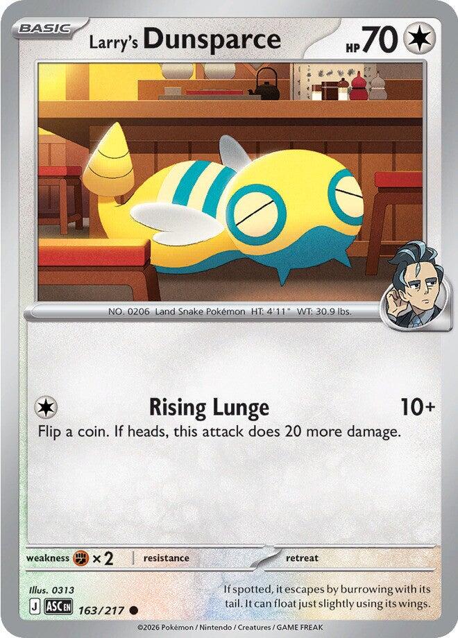 Ascended Heroes #163 - Larry's Dunsparce