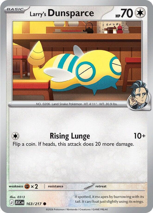 Ascended Heroes #163 - Larry's Dunsparce