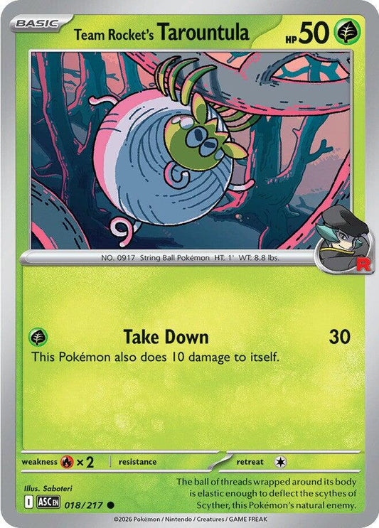 Ascended Heroes #18 - Team Rocket's Tarountula