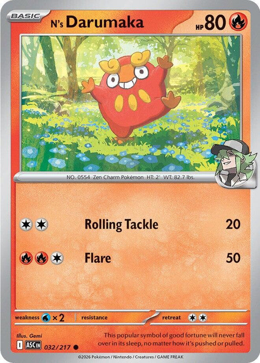 Ascended Heroes #32 - N's Darumaka