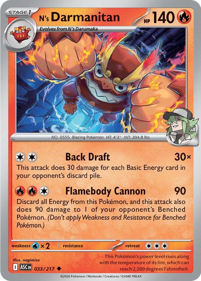 Ascended Heroes #33 - N's Darmanitan